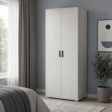 Шафа для одягу з мікроліфтом LION Тіволі 75х37,5х200 см Бетон Style (LION-045543)