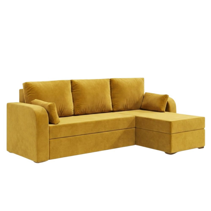 Кутовий диван ортопедичний Мекко Wilson 1950*1450 Bonel Standart Hard Plus II категорія Allure Premium Yellow (MEK-161513)