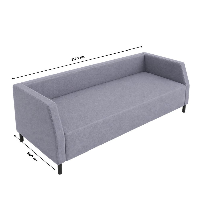 Диван Мекко Best 2170х860 Ergo II категорія Allure Premium Cool Grey (MEK-161213)