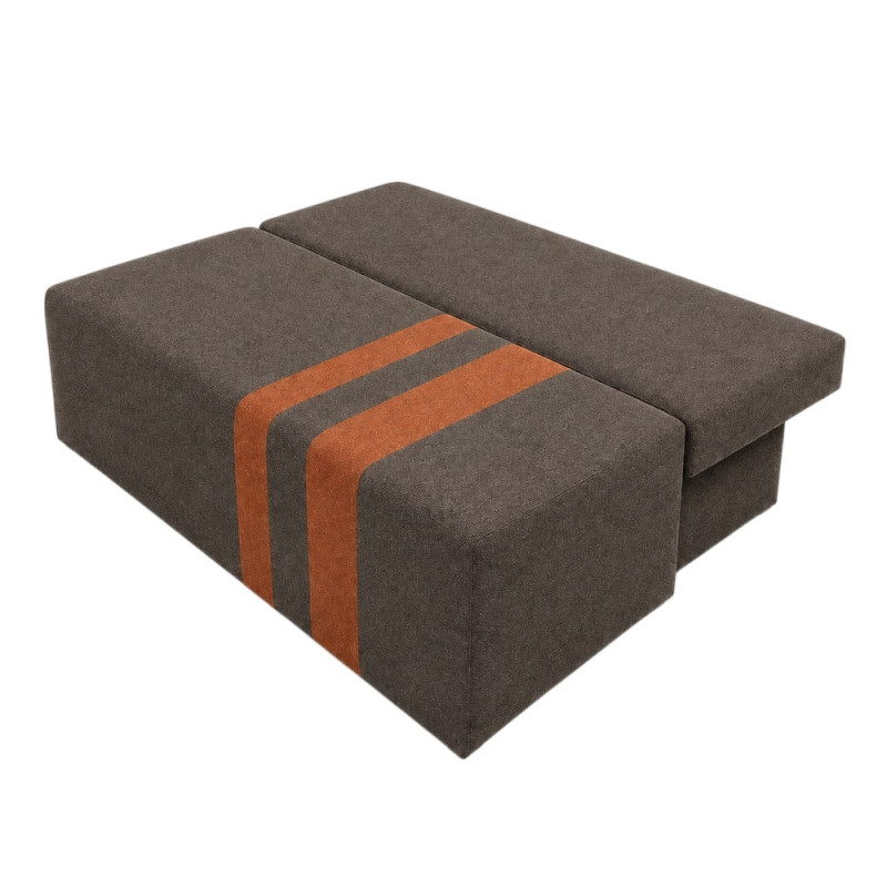 Ортопедичний диван Мекко Cool 1900*860 мм Pocket Spring Cocos III категорія тканини Austin Fossil/Austin Rust (MEK-161293)