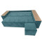 Кутовий ортопедичний диван Мекко Cube Comfort 2650x1600 Bonel Standart Hard Plus IІ категорія Allure Premium Aqua (MEK-161753)
