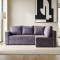 Кутовий ортопедичний диван Мекко Lincoln 2400*1500 Bonel Standart Hard Plus IV категорія Bestseller Dusty Violet (MEK-161273)
