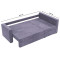 Кутовий ортопедичний диван Мекко Lincoln 2400*1500 Bonel Standart Hard Plus IV категорія Bestseller Dusty Violet (MEK-161273)