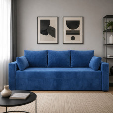Диван розкладний ортопедичний Мекко Lincoln 2300*1000мм Bonel Standart Hard Plus II категорія Allure Premium Denim (MEK-161313)