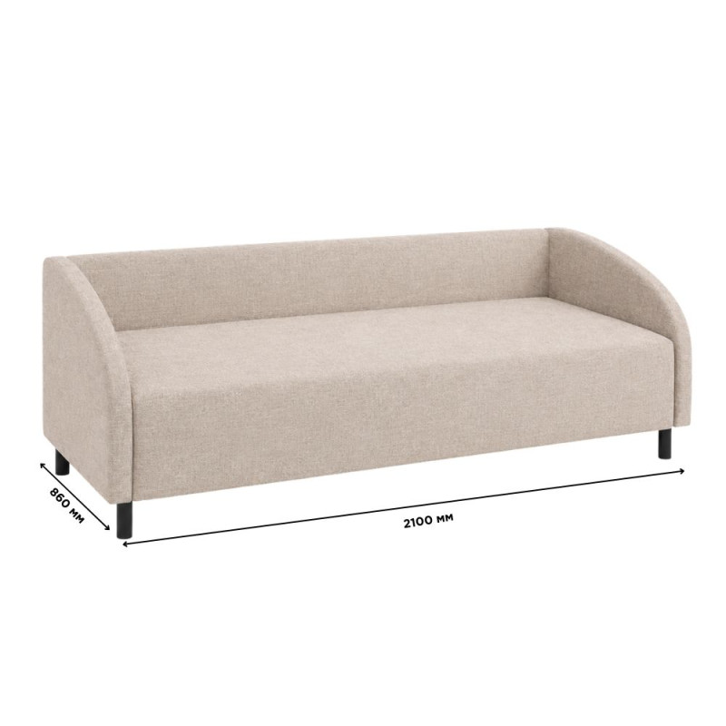 Диван Мекко Milly 2100х860 Ergo III категорія Austin 2 Beige (MEK-161443)