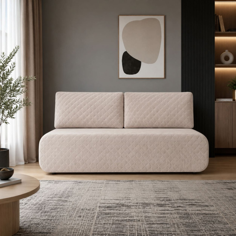 Ортопедичний диван Мекко Polo 2080*860 Gold II категорія Allure Premium Off White (MEK-161082)