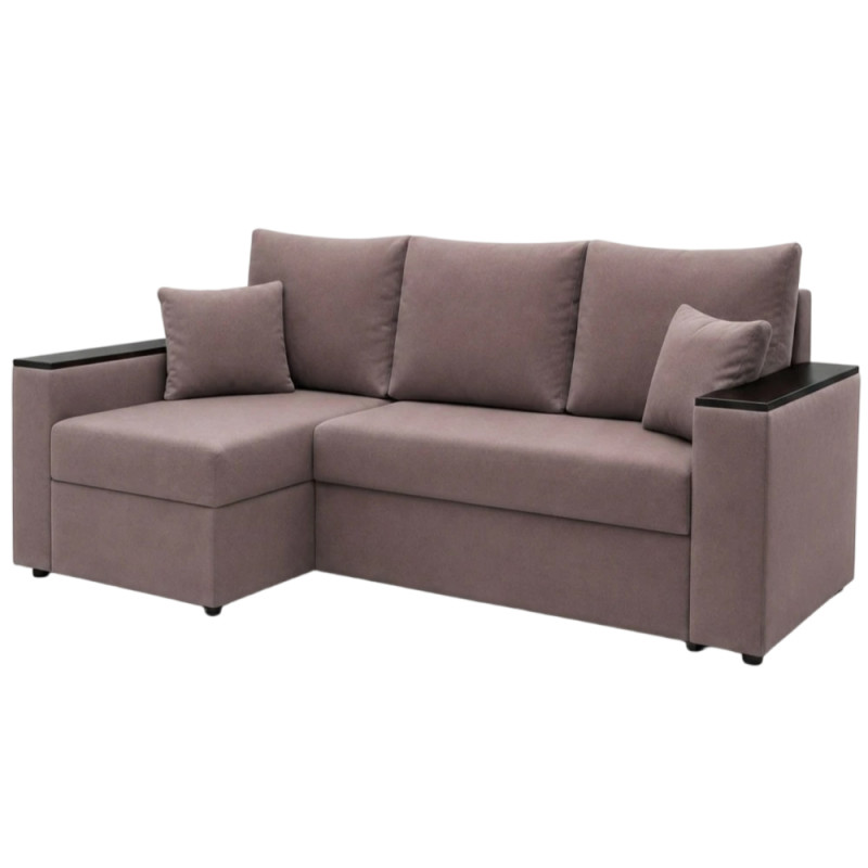 Кутовий ортопедичний диван Мекко Senator 2500x1500 Bonel Standart Hard Plus II категорія Allure Premium Rose (MEK-161733)