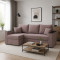 Кутовий ортопедичний диван Мекко Senator 2500x1500 Bonel Standart Hard Plus II категорія Allure Premium Rose (MEK-161733)