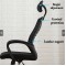 Крісло комп'ютерне Perfect Home BO-004BB Чорний (PFH-092126)