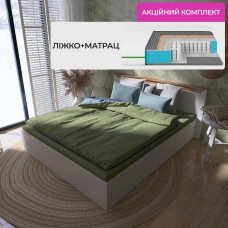 Комплект двоспальне ліжко Нордік-1400 (підйомний механізм) і Матрац Koala Coco 140х200 см (EVR-5553-ISM-051099)
