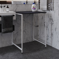 Стелаж-полиця Бафрум 401 Ferrum-decor для пральної машини 90x70,5x60,5 Білий метал ДСП Каштан Арвадонна 16 мм (FRD-107580)