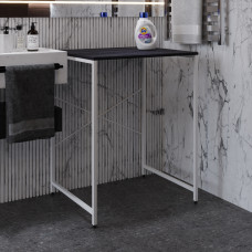 Стелаж-полиця Бафрум 401 Ferrum-decor для пральної машини 90x70,5x60,5 Білий метал ДСП Каштан Арвадонна 16 мм (FRD-107580)