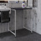 Стелаж-полиця Бафрум 401 Ferrum-decor для пральної машини 90x70,5x60,5 Білий метал ДСП Каштан Арвадонна 16 мм (FRD-107580)