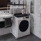 Стелаж-полиця Бафрум 402 Ferrum-decor для пральної машини 133,5x70,5x60,5 Білий метал ДСП Каштан Арвадонна 16 мм (FRD-107590)