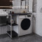 Стелаж-полиця Бафрум 405 Ferrum-decor для пральної машини 90x101x60,5 Білий метал ДСП Каштан Арвадонна 16 мм (FRD-107620)