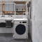 Стелаж-полиця Бафрум 403 Ferrum-decor для пральної машини 178x70,5x60,5 Білий метал ДСП Білий 16 мм (FRD-107380)