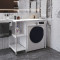 Стелаж-полиця Бафрум 405 Ferrum-decor для пральної машини 90x101x60,5 Білий метал ДСП Білий 16 мм (FRD-107400)