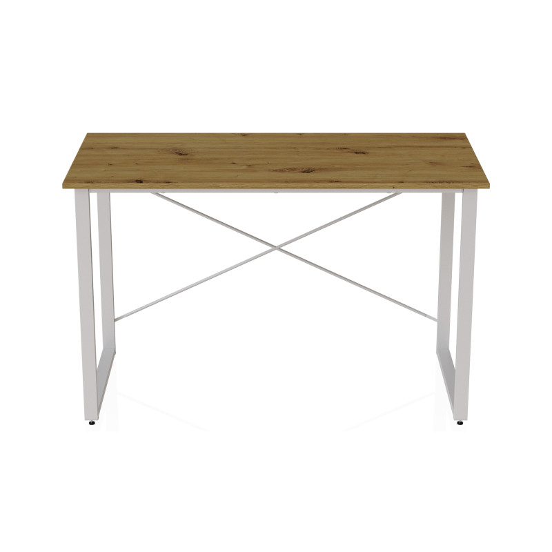 Комп'ютерний стіл Ferrum-decor Дейв 75x140x60 білий ДСП Дуб Артизан 32 мм (FRD-107050)