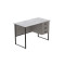 Комп'ютерний стіл Ferrum-decor Гаррі 75x140x60 чорний ДСП Бетон 32 мм (FRD-107310)