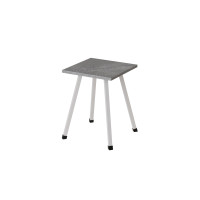 Табурет Ferrum-decor 430x320x320 Білий метал ДСП Бетон 16 мм (FRD-106920)