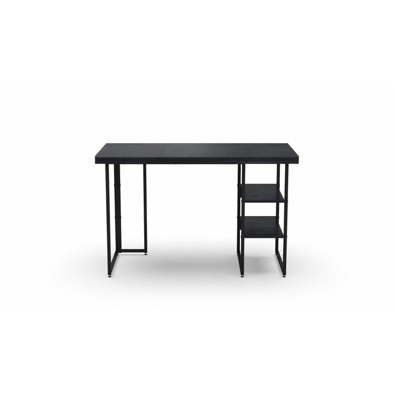 Стіл письмовий Кевин Ferrum-decor 75x120x60 Чорний метал ДСП Каштан Арвадонна 32 мм (FRD-108090)
