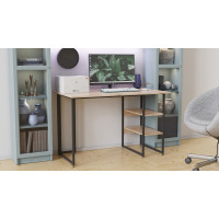 Письменный стол Ferrum-decor Кевин 75x100x70 черный ДСП Дуб Сан-Марино 16мм (FRD-106860)