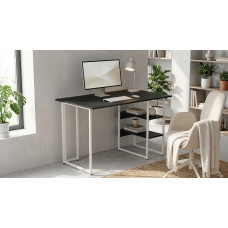 Стіл письмовий Кевин Ferrum-decor 75x100x70 Білий метал ДСП Каштан Арвадонна 16 мм (FRD-108100)