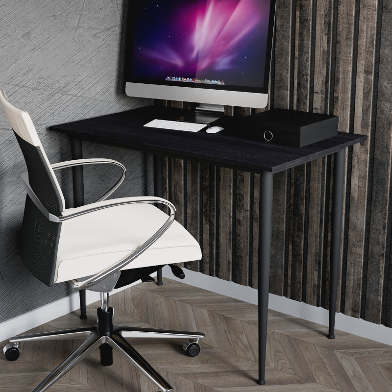 Універсальний стіл Prime Ferrum-decor 750x1200x600 Чорний метал ДСП Каштан Арвадонна 16 мм (FRD-107640)