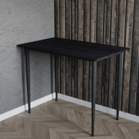 Стол универсальный Prime Ferrum-decor 750x1200x700 Черный металл ДСП Каштан Арвадонна 16 мм (FRD-107670)