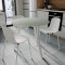 Круглий стіл MARSI 3 870-3 Ferrum-decor 750x870x870 Білий метал ДСП Кашемір 16 мм (FRD-107520)