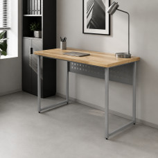 Стіл письмовий Майк Ferrum-decor 75x100x60 Сірий метал ДСП Дуб Евок Прибережний 32 мм (FRD-108230)