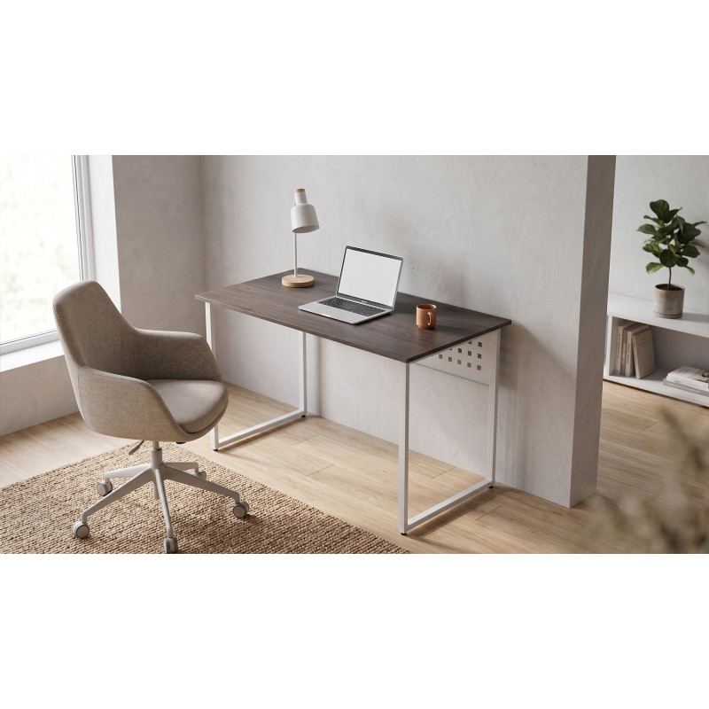 Стіл письмовий Майк Ferrum-decor 75x100x60 Білий метал ДСП Дуб Кремона Канолло 16 мм (FRD-108190)