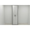 Шафа Гардероб Уні секція 6 серії Конект Ferrum-decor 220x60x50 см Чорний метал ДСП Бетон 16 мм (FRD-106910)