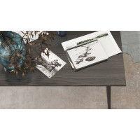 Стол журнальный Монтана Ferrum-decor 45x100x50 Черный металл ДСП (FRD-107340)