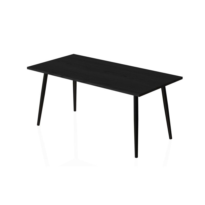 Стіл журнальный Монтана Ferrum-decor 45x100x50 Чорний метал ДСП (FRD-107340)