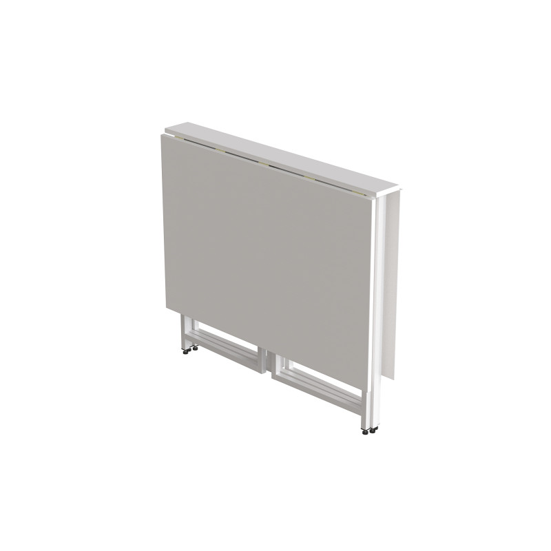 Розкладний стіл-трансформер книжка Моріс 3 Ferrum-decor 75x130x90 Білий метал ДСП Білий 16 мм (FRD-107420)