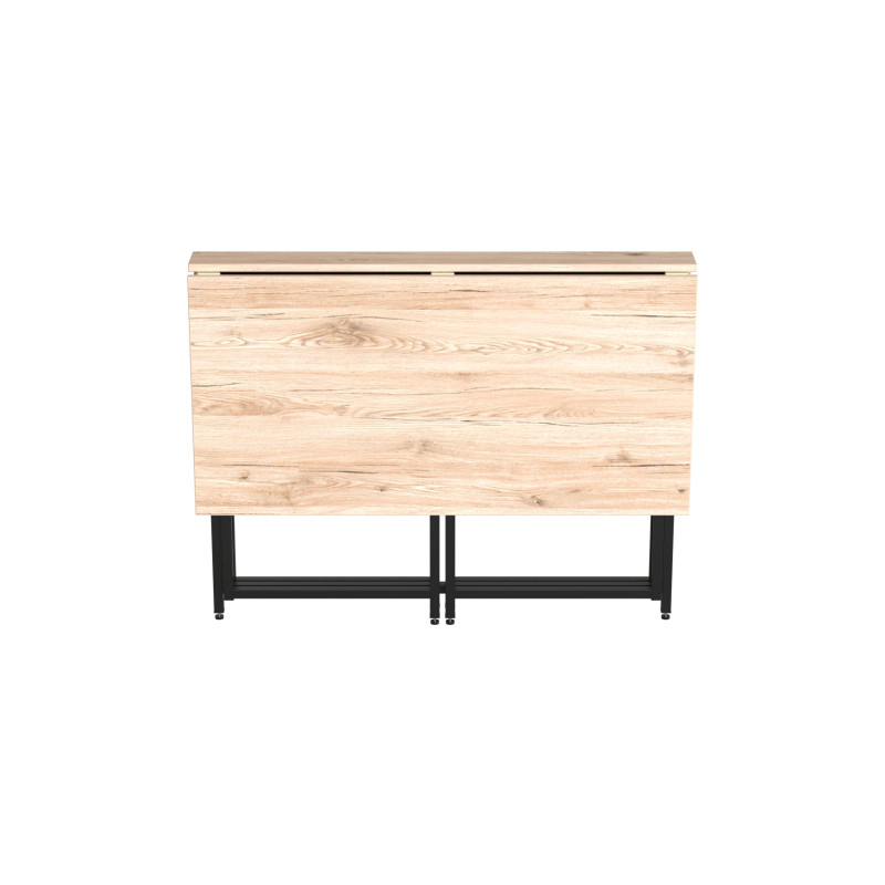 Стіл-книжка трансформер Морис 2 Ferrum-decor 750x1000x1100 Чорний метал ДСП Дуб Сан-Марино 16 мм (FRD-107320)
