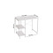 Стелаж-полиця Бафрум 405 Ferrum-decor для пральної машини 90x101x60,5 Білий метал ДСП Білий 16 мм (FRD-107400)