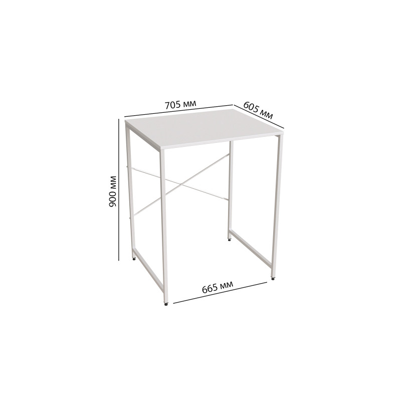 Стелаж-полиця Бафрум 401 Ferrum-decor для пральної машини 90x70,5x60,5 Білий метал ДСП Білий 16 мм (FRD-107360)