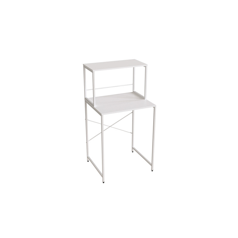 Стелаж-полиця Бафрум 402 Ferrum-decor для пральної машини 133,5x70,5x60,5 Білий метал ДСП Білий 16 мм (FRD-107370)