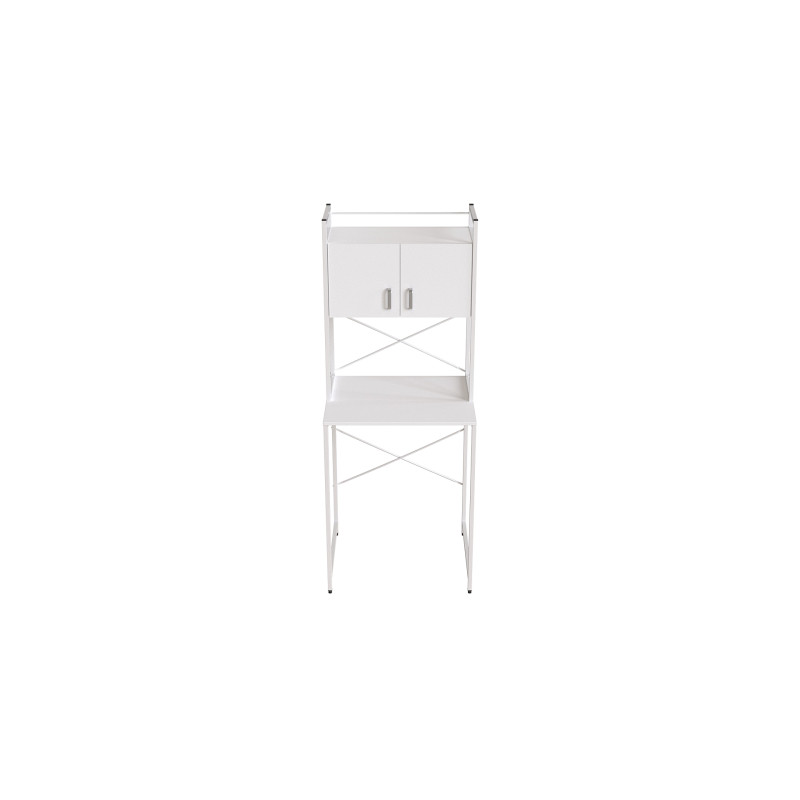 Стелаж-полиця Бафрум 404 Ferrum-decor для пральної машини 178x70,5x60,5 Білий метал ДСП Білий 16 мм (FRD-107390)