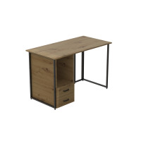Компьютерный стол Ferrum-decor Отто 75x140x70 черный ДСП Дуб Артизан 16мм (FRD-107020)
