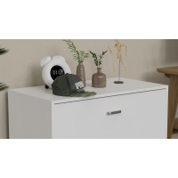 Ліжко трансформер тумба ASCET 2 Ferrum-decor 650x2000x700 Чорний метал ДСП Білий 16 мм (FRD-107330)