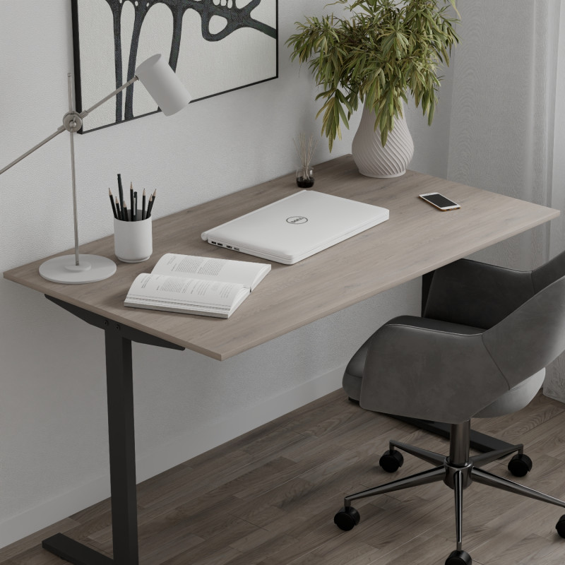 Стіл письмовий Space Ferrum-decor 750x1400x600 Чорний метал ДСП Дуб Кремона Канолло 16 мм (FRD-107950)
