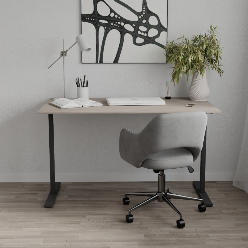 Стіл письмовий Space Ferrum-decor 750x1400x600 Чорний метал ДСП Дуб Кремона Канолло 16 мм (FRD-107950)