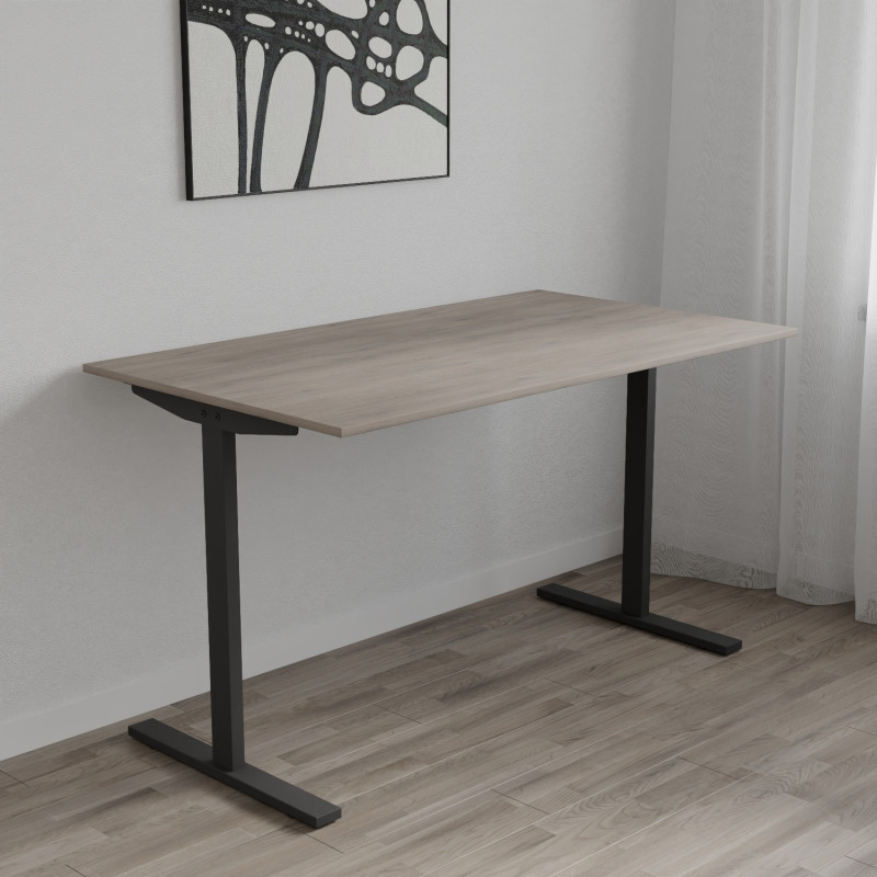 Стіл письмовий Space Ferrum-decor 750x1400x600 Чорний метал ДСП Дуб Кремона Канолло 16 мм (FRD-107950)