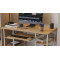 Комп'ютерний стіл Ferrum-decor Тім 75x120x60 білий ДСП Дуб Артизан 32 мм (FRD-106940)