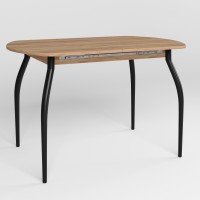 Обеденный стол Новый Стиль TALIO EXT LITE BLACK (18) 1200/1520х800 Дуб золотой (NWS-131876)