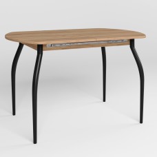 Обідній стіл Новий Стиль TALIO EXT LITE BLACK (18) 1200/1520х800 Дуб золотий (NWS-131876)