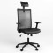 Крісло офісне поворотне Новий Стиль AIR R NET HR BLACK SL PL70 ECO-30 (Чорний) (NWS-125129)